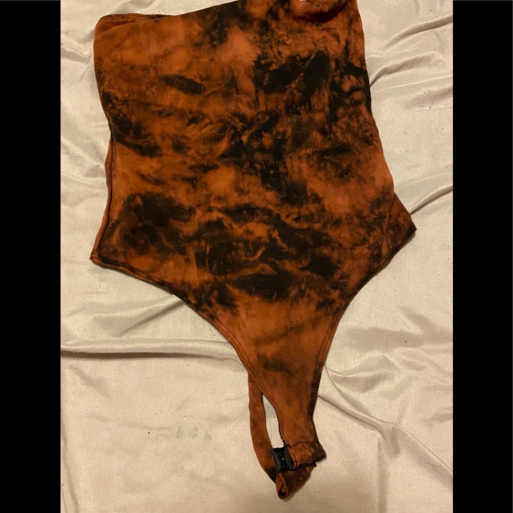 Black ASOS bleached bodysuit